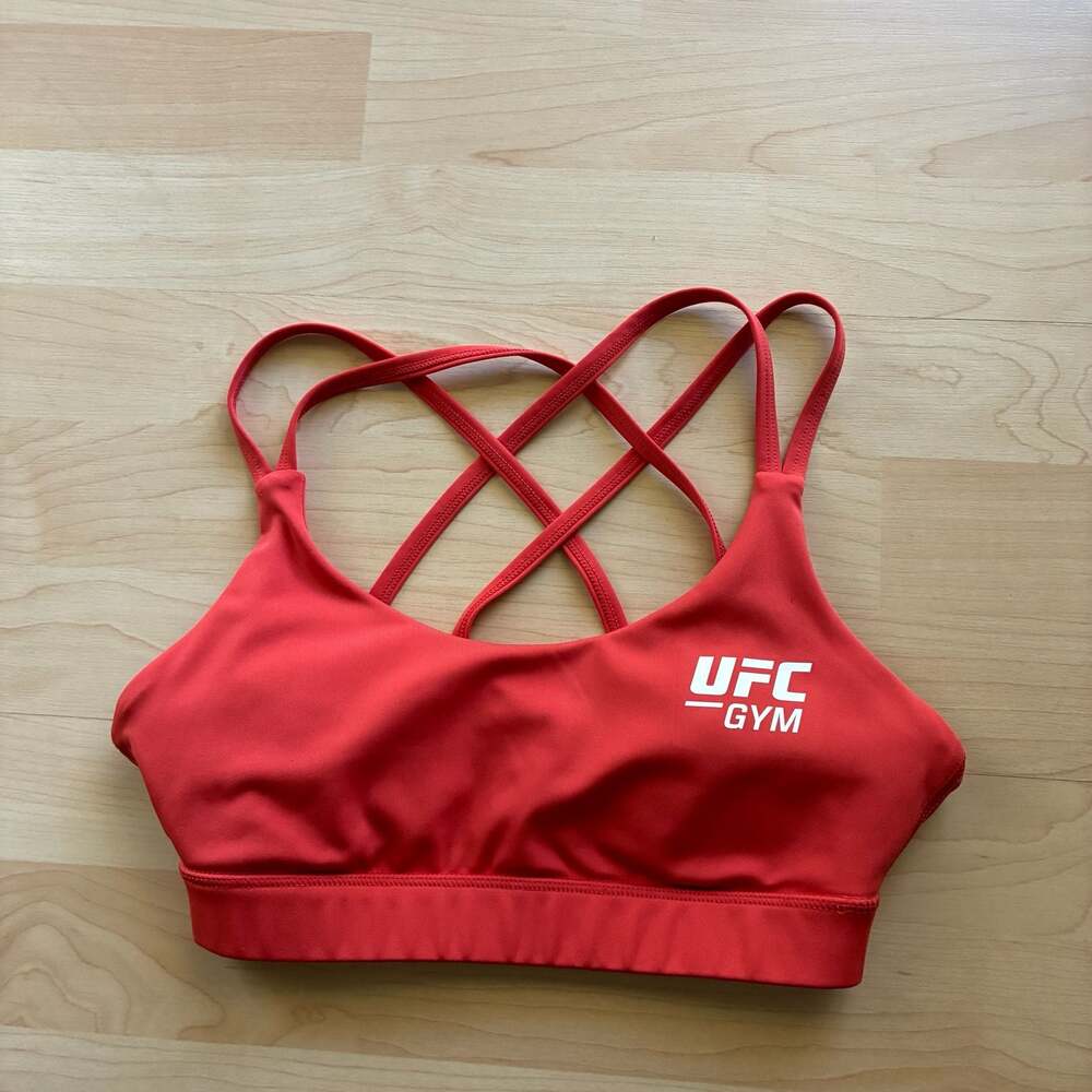 UFC GYM Women's Strappy Red Sports Bra Size XS
